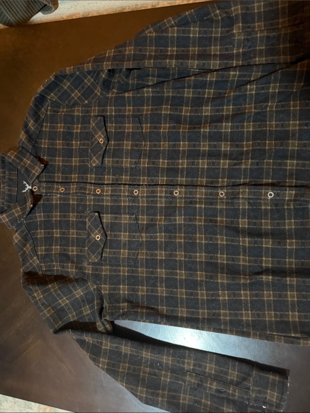 Men's Nicoby Plaid Button-Up Shirt Jacket - Blue & Brown